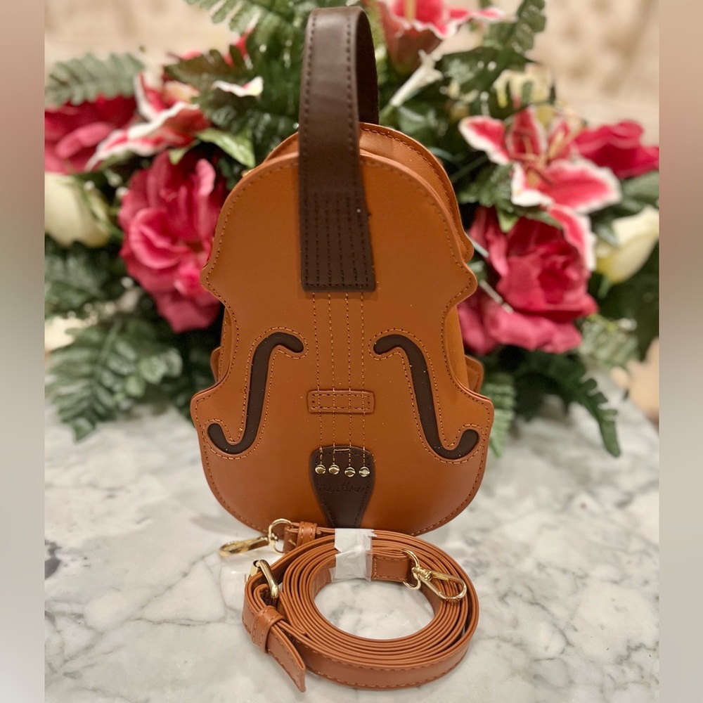 Violin Shape Crossbody/ Shoulder Tote Bag